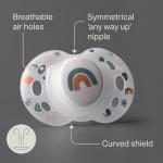 Tommee Tippee Glow-in-the-Dark Pacifiers, 6 Pack