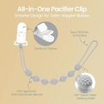 6-Pack BPA-Free Silicone Baby Pacifier Clips