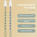6-Pack BPA-Free Silicone Baby Pacifier Clips