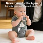6-Pack BPA-Free Silicone Baby Pacifier Clips