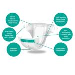 Little Toes Natural Disposable Viscose Diapers - Size 1