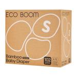 ECO BOOM Bamboo Diapers, Size 2 (102 Count)