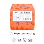 Pura Eco-Friendly Hypoallergenic Size 4 Diapers