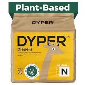 DYPER Hypoallergenic Baby Diapers Size 0 (34 Count)