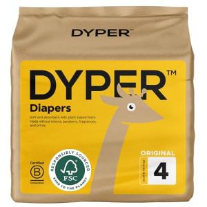 DYPER Hypoallergenic Plant-Based Baby Diapers Size 4