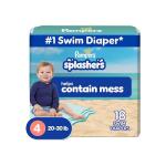 Pampers Splashers Swim Diapers Size 4, 18 count
