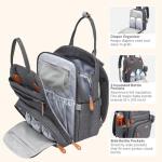 BabbleRoo Diaper Bag Backpack - Multi-Function Baby Tote