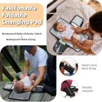 Black Diaper Backpack with Changing Pad - 30L