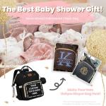 Black Diaper Backpack with Changing Pad - 30L