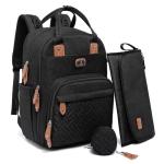 Dikaslon Diaper Bag Backpack with Changing Pad and Straps