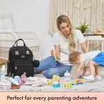 Dikaslon Diaper Bag Backpack with Changing Pad and Straps
