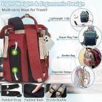 Colorful Diaper Bag Backpack with 16 Pockets