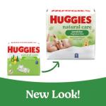 Huggies Natural Care Sensitive Baby Wipes, Unscented