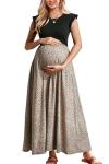 Floral Maxi Dress for Maternity Photoshoots