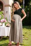 Floral Maxi Dress for Maternity Photoshoots