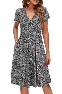 Floral Midi Dress for Maternity and Nursing
