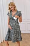 Floral Midi Dress for Maternity and Nursing