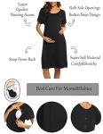 Maternity Nightgown for Breastfeeding - Short Sleeve