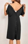 Maternity Nightgown for Breastfeeding - Short Sleeve