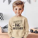 Big Brother Sweatshirt for Toddlers - Beige 18-24M