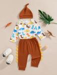 Baby Boy 3-Piece Outfit Set with Hat