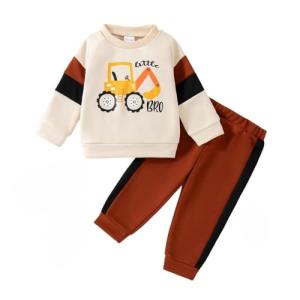 Infant Boy Cute Animal Sweater and Jogger Set