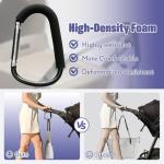 Large Stroller Hooks for Diaper Bags - Set of 2