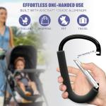 Large Stroller Hooks for Diaper Bags - Set of 2