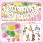 Winnie the Pooh Pink Baby Shower Decorations Set