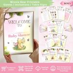 Winnie the Pooh Pink Baby Shower Decorations Set