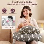 Momcozy Nursing Pillow with Safety Fence for Support