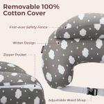Momcozy Nursing Pillow with Safety Fence for Support