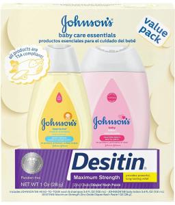 Johnson's Baby Care Essentials Travel Size Set