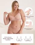 Momcozy Seamless Nursing Bra for Breastfeeding, Natural Shape