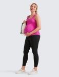Womens Butterluxe Maternity Leggings Over Belly 25" Black