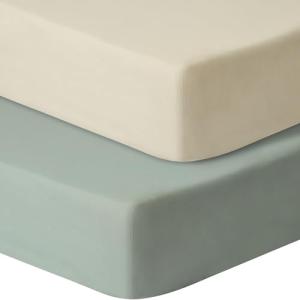 GUNTAIL 2-Pack Fitted Baby Crib Sheets