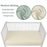 GUNTAIL 2-Pack Fitted Baby Crib Sheets