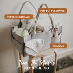 Parker Baby Diaper Caddy - Nursery and Car Organizer