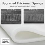 Ophanie Fluffy Grey Shag Area Rug for Kids