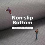 Ophanie Fluffy Grey Shag Area Rug for Kids