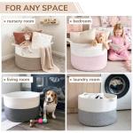 XXXLarge Cotton Rope Baby Storage Basket with Handle