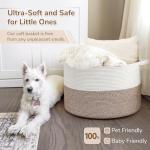 XXXLarge Cotton Rope Baby Storage Basket with Handle