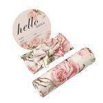Baby Flower Swaddle and Headband Set
