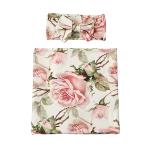 Baby Flower Swaddle and Headband Set