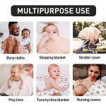 GLLQUEN Baby Cotton Muslin Swaddle Blankets - 6 Pack
