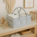 Neutral Baby Diaper Caddy Organizer - Baby Registry Essential