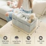 Neutral Baby Diaper Caddy Organizer - Baby Registry Essential