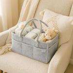 Neutral Baby Diaper Caddy Organizer - Baby Registry Essential