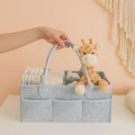 Neutral Baby Diaper Caddy Organizer - Baby Registry Essential