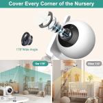 Blemil 6" Baby Monitor with Dual Cameras